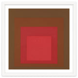 JOSEF ALBERS - HOMAGE TO THE SQUARE, RED, BROWN thumbnail