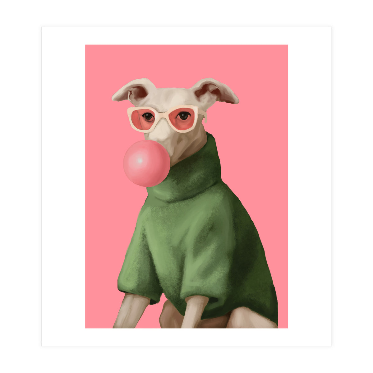 Bubblegum Pup (Print Only)