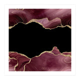 Burgundy & Gold Glitter Agate Texture 04 (Print Only) thumbnail