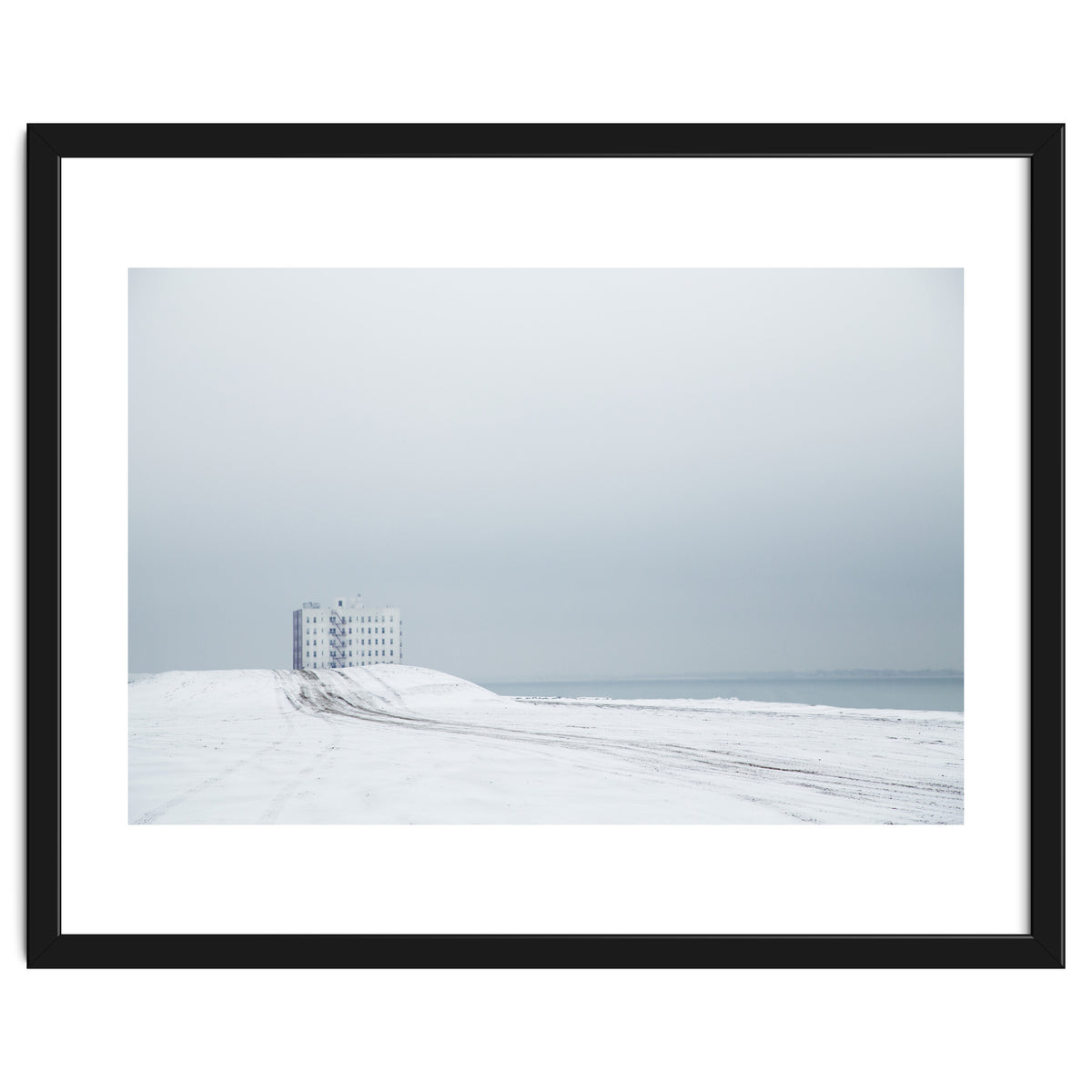 White Building - Winter seascape