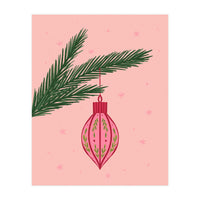 Christmas Globe with tree branch (Print Only)