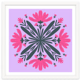 Magenta mandala flowers thumbnail