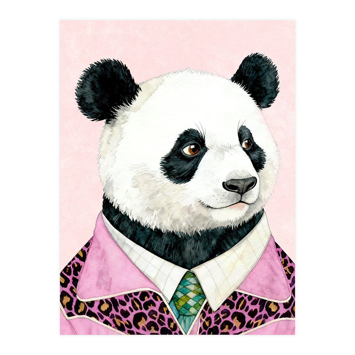 Panda Animal Fashion  (Print Only)