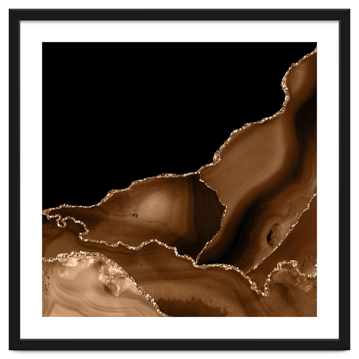 Brown & Gold Agate Texture 03