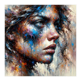 Intense Abstract Side Portrait (Print Only) thumbnail