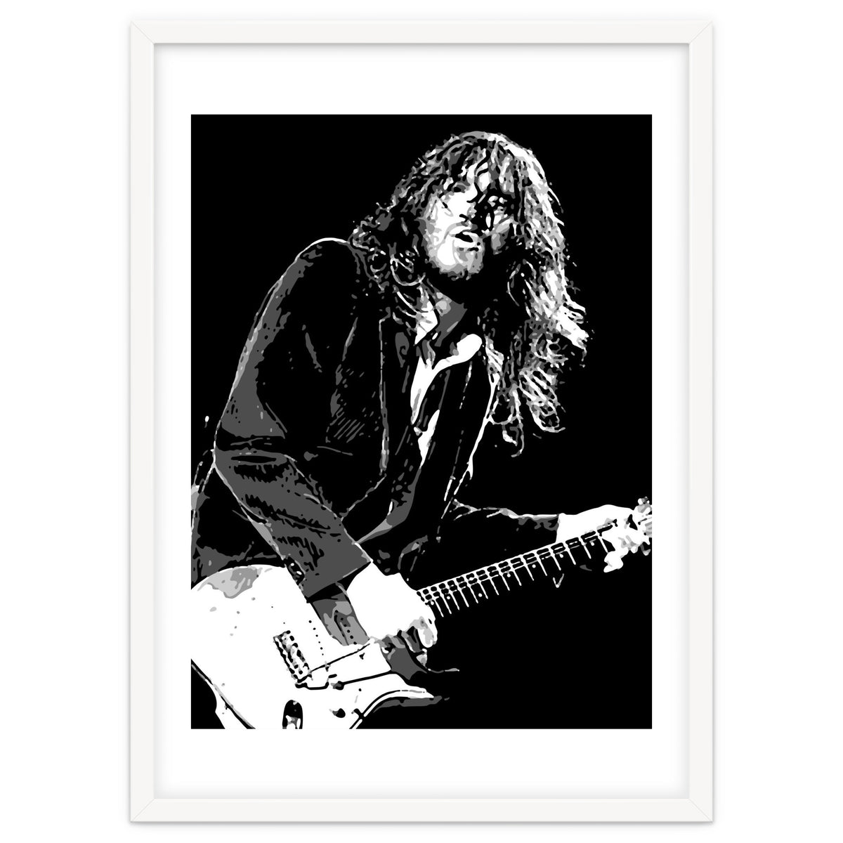 John Frusciante American Musician Legend in Monochrome