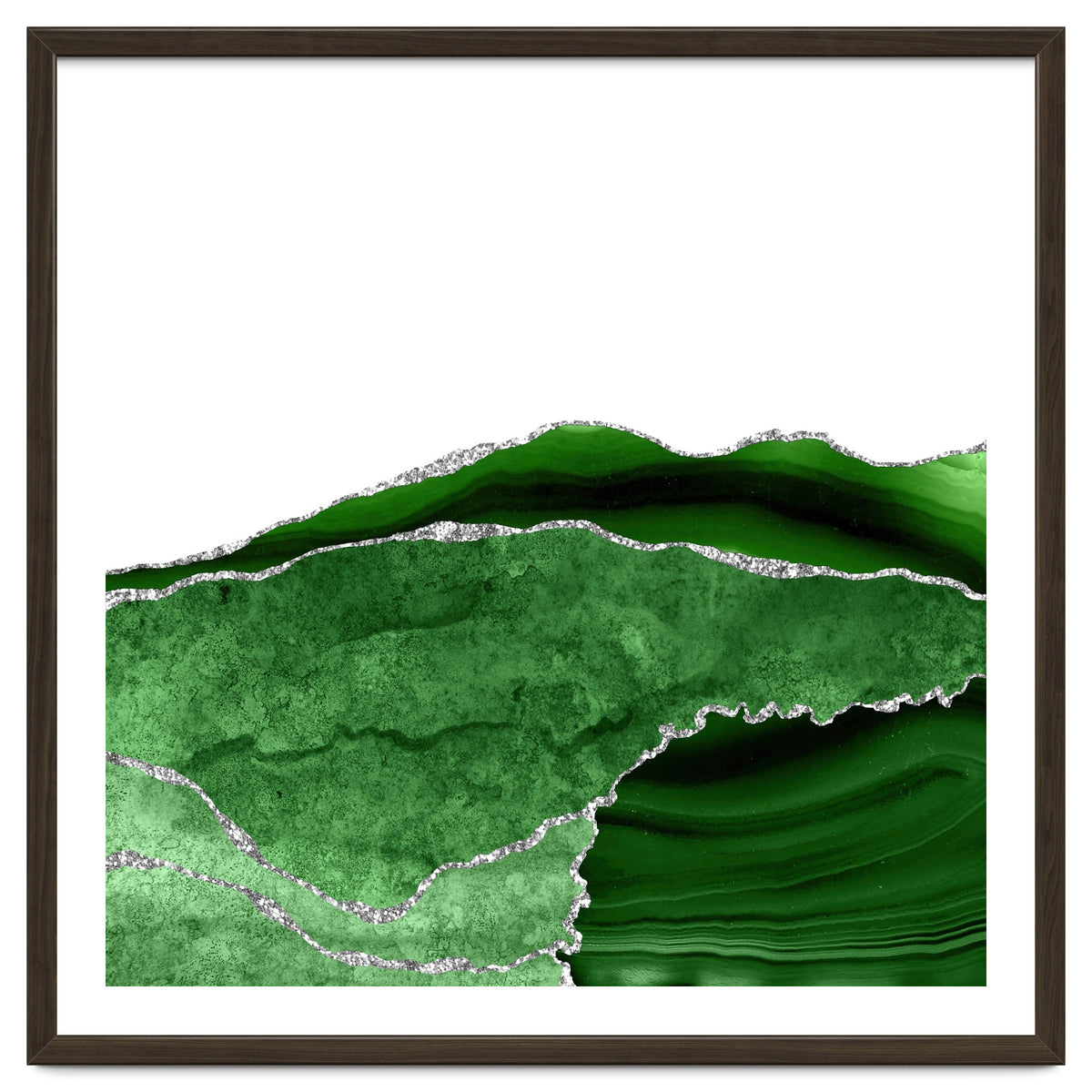 Green & Silver Agate Texture 10