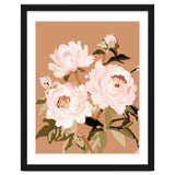 Blush Peony Painting, Floral Wall Art, Neutral Flower Print, Peony Art thumbnail