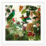Exotic Lush Jungle And Wild Animals Landscape thumbnail