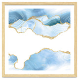 Blue & Gold Glitter Agate Texture 06 thumbnail