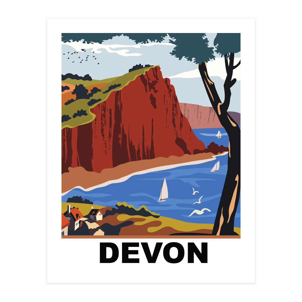 Devon County, England (Print Only)