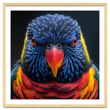 Close Up Of A Colorful Rainbow Lorikeet Bird thumbnail