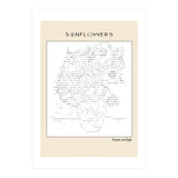 Sunflowers – Vincent van Gogh (1888) (ascii art) (Print Only) thumbnail
