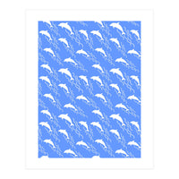 Swimming dolphins (Print Only)