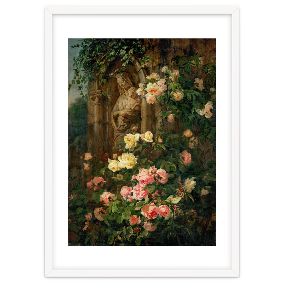 Le Benitier: Notre-Dame-des-Roses. 1850 Canvas, 127 x 90 cm.