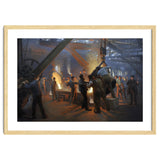 Peder Severin Kroyer (1851-1909). Danish painter. The Iron Foundry, Burmeister & Wain, 1885. thumbnail