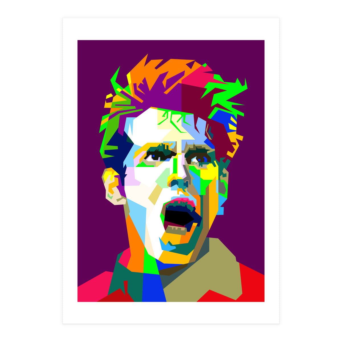 Ricardo Kaka Brazilian Football Pop Art WPAP (Print Only)