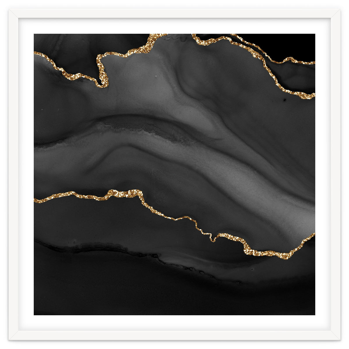 Black & Gold Agate Texture 01