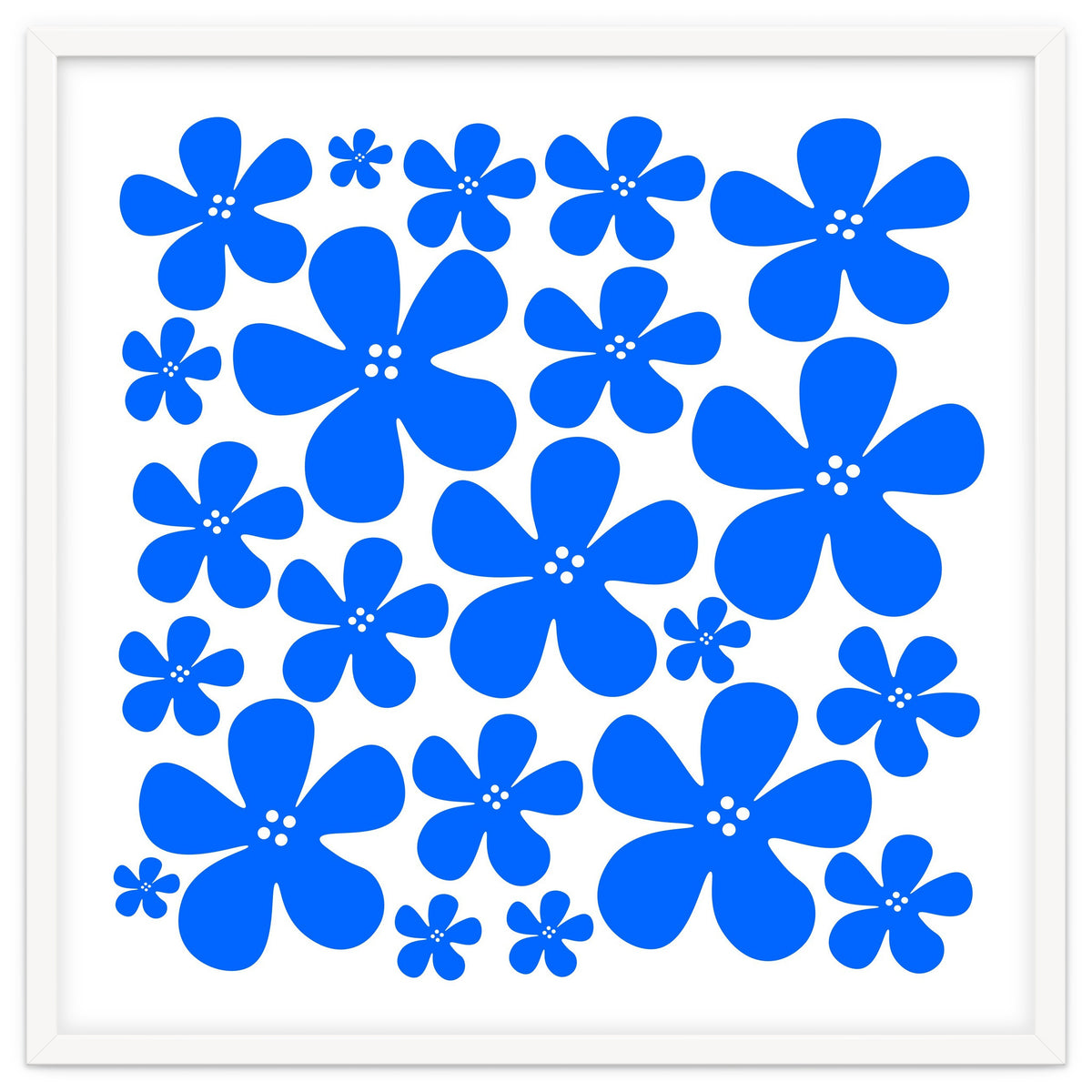 Blue Flowers Pattern