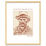 Self Portrait With Grey Felt Hat – Vincent Van Gogh thumbnail