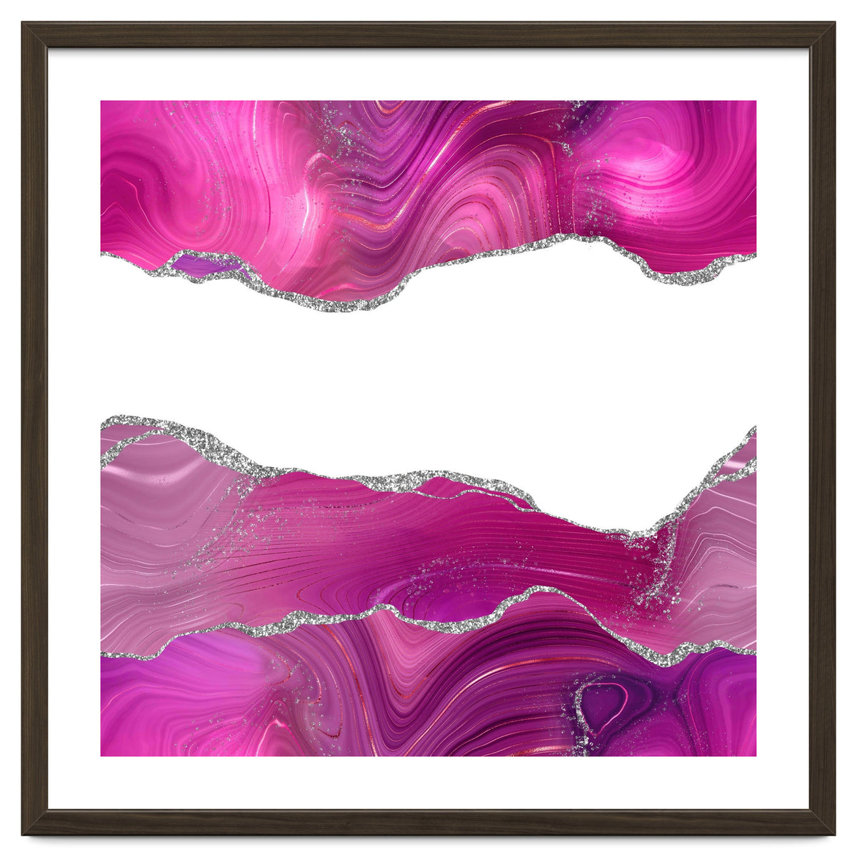 Magenta & Silver Agate Texture 08