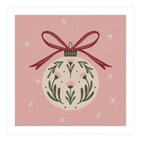 Christmas Flower Globe (Print Only)