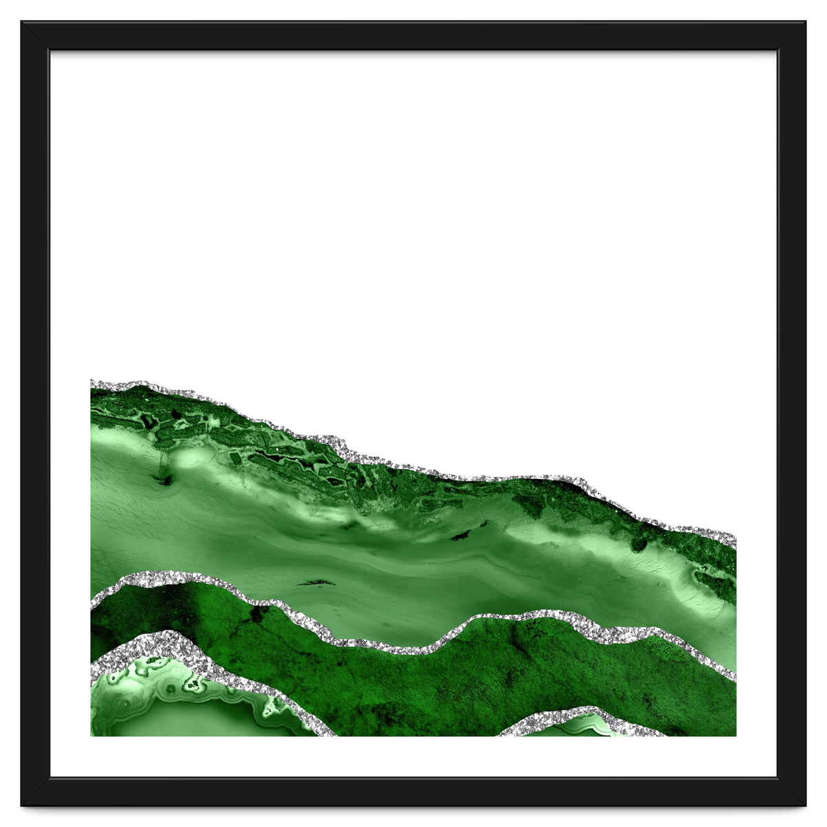 Green & Silver Agate Texture 06