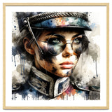 Watercolor Napoleonic Soldier Woman #5 thumbnail
