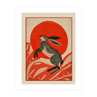 Hare And The Red Sun (Print Only)