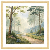Atmospheric Forest Watercolor Painting thumbnail
