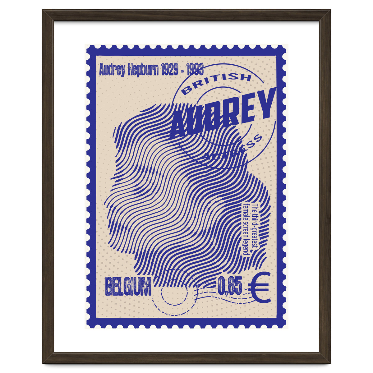 Audrey Hepburn Stamps Art