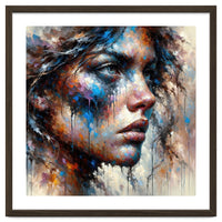 Intense Abstract Side Portrait