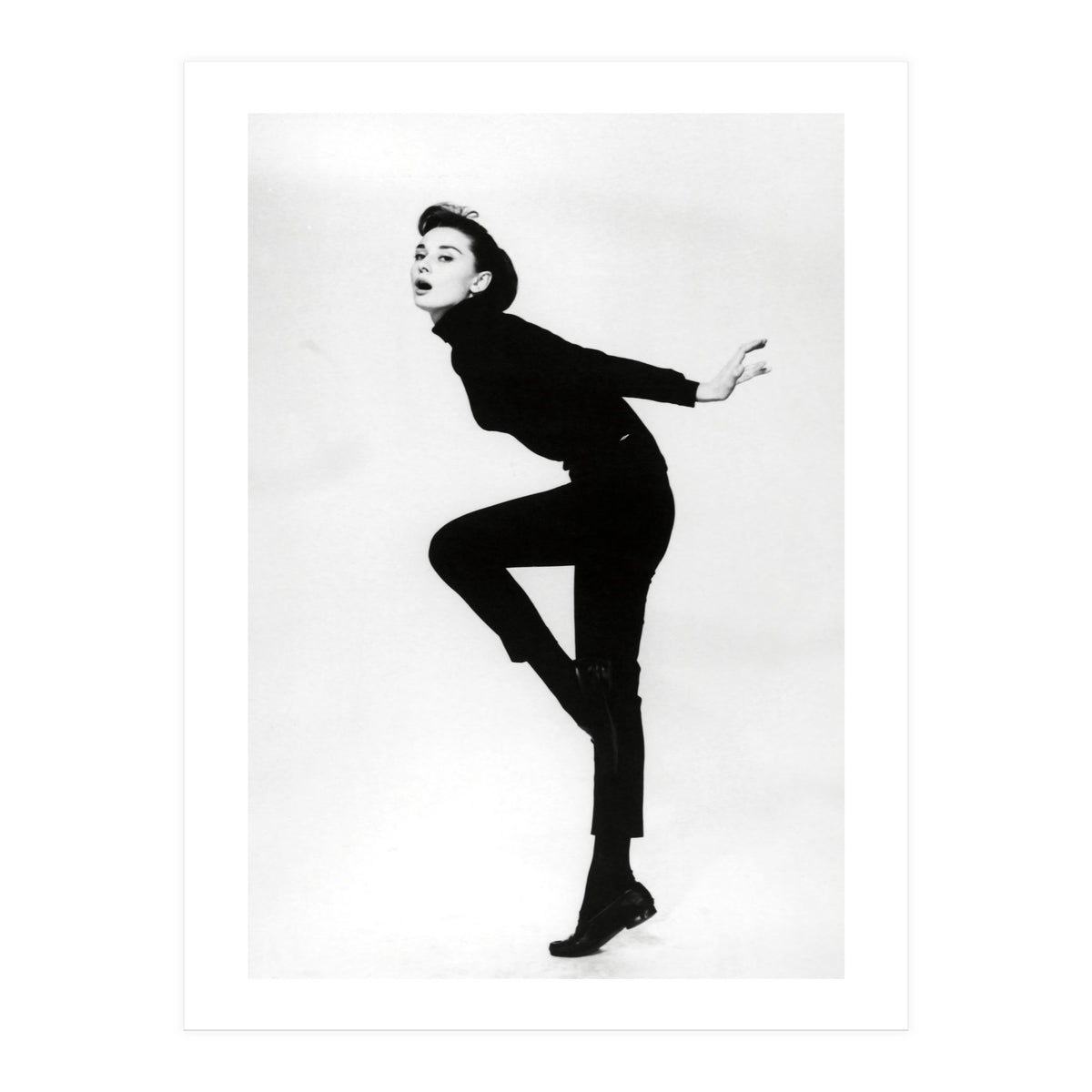 AUDREY HEPBURN in FUNNY FACE (1957), directed by STANLEY DONEN. (Print Only)