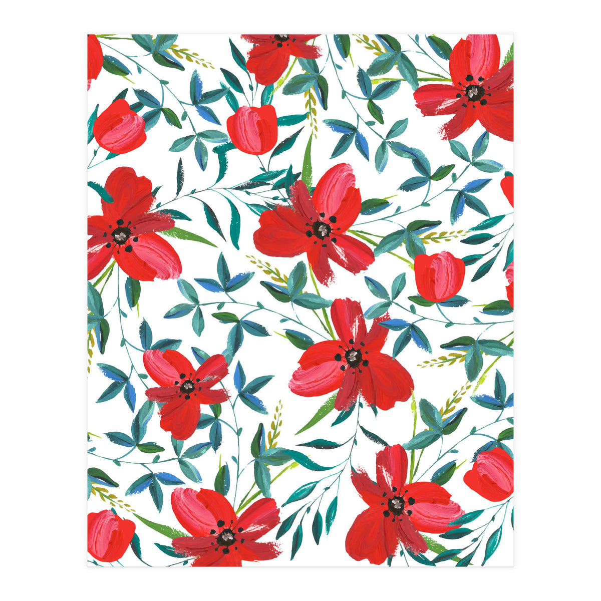 Red Blossom #society6 #decor #buyart (Print Only)