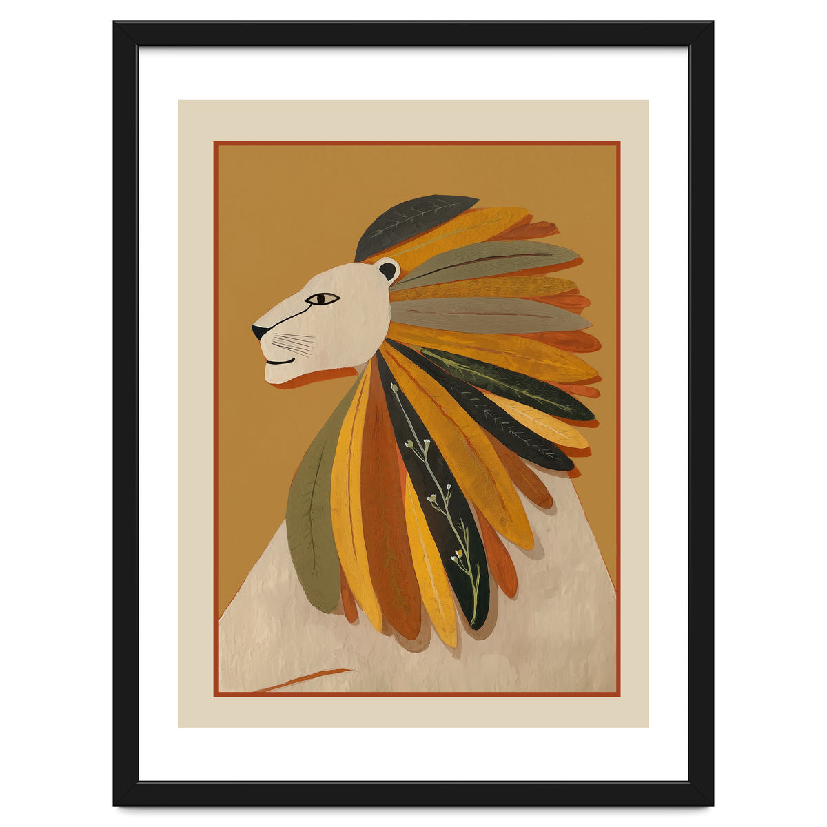 Leaf Mane Lion I