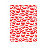 Red Crab Pattern  (Print Only) thumbnail