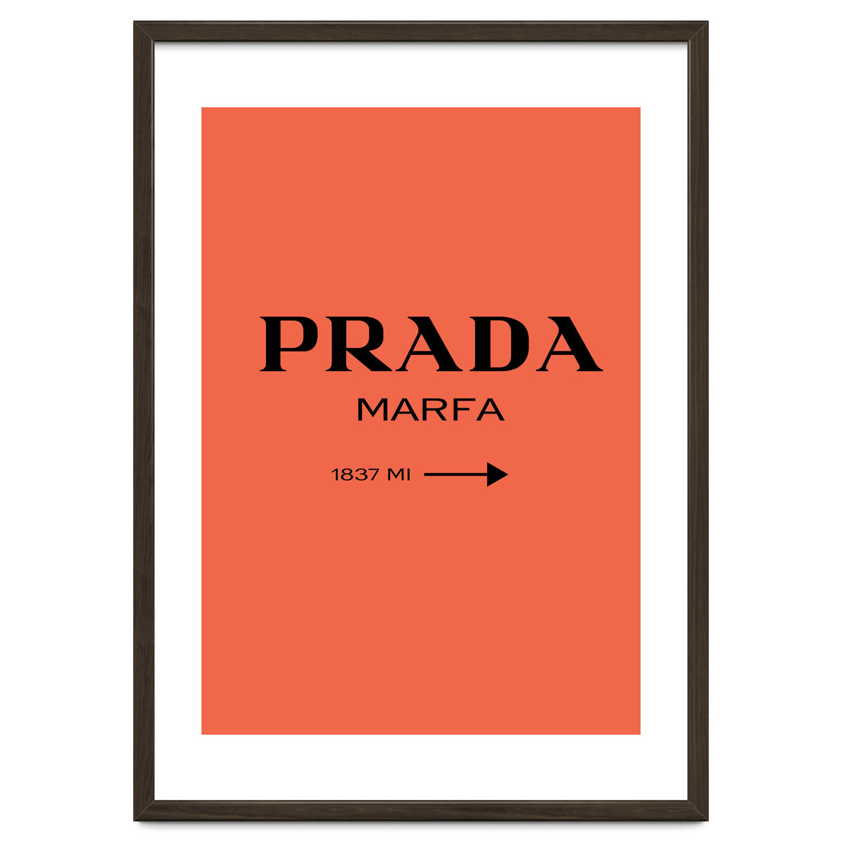 Prada Marfa, Fashion Sign Poster, Chic Decor,