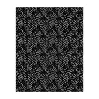 Black Floral Pattern (Print Only)