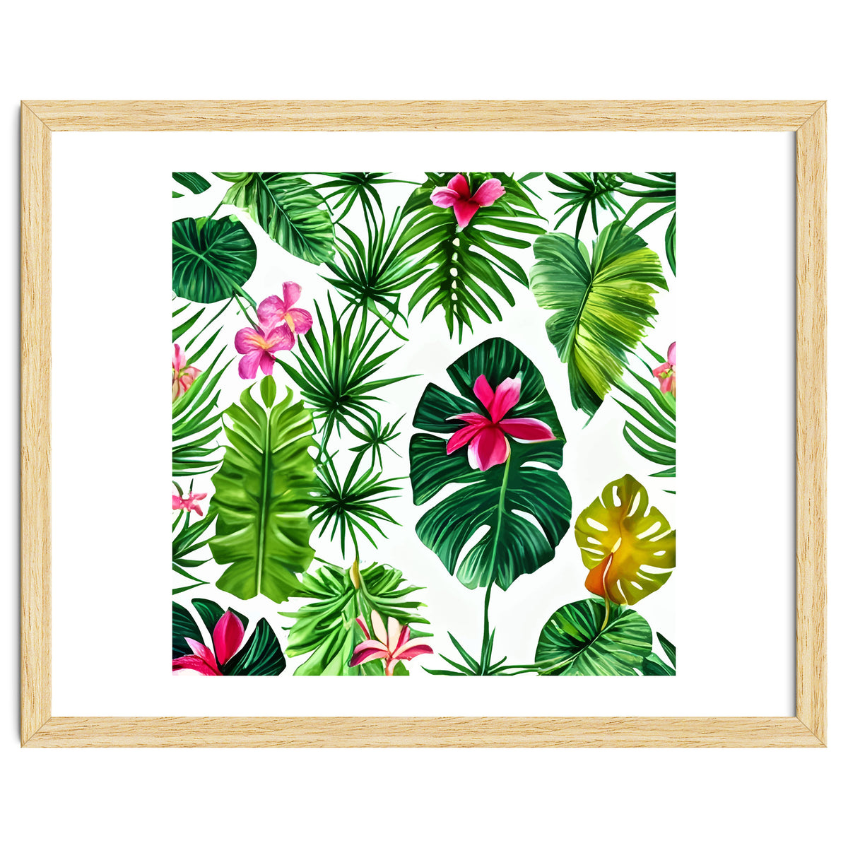 The Tropic, Banana Leaves Tropical Jungle Botanical, Palm Plants Monstera Nature, Bohemian Plants Floral