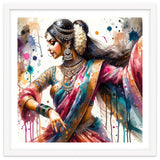 Hindu Woman Dancer With Jewelry And Sari thumbnail