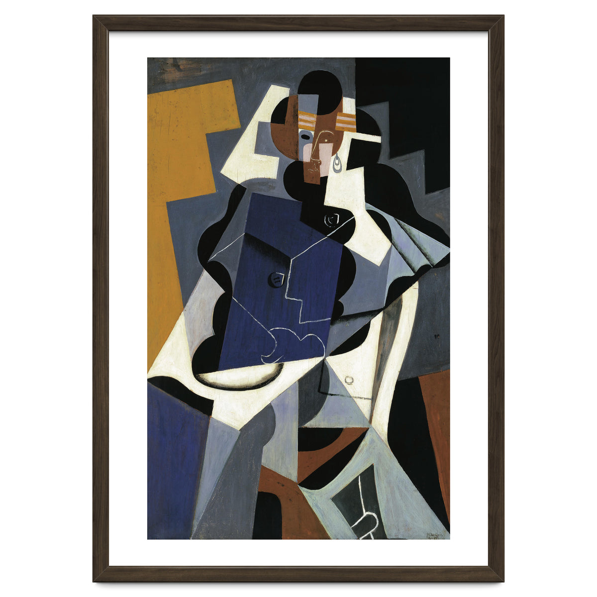 Juan Gris (Madrid, 1887-Boulogne-sur-Seine, 1927). Seated Woman (1917). Oil on panel. 116 x 73 cm.