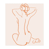 Femina, Abstract Minimal Woman Line Art Sketch, Drawing Feminine Empower Express (Print Only) thumbnail