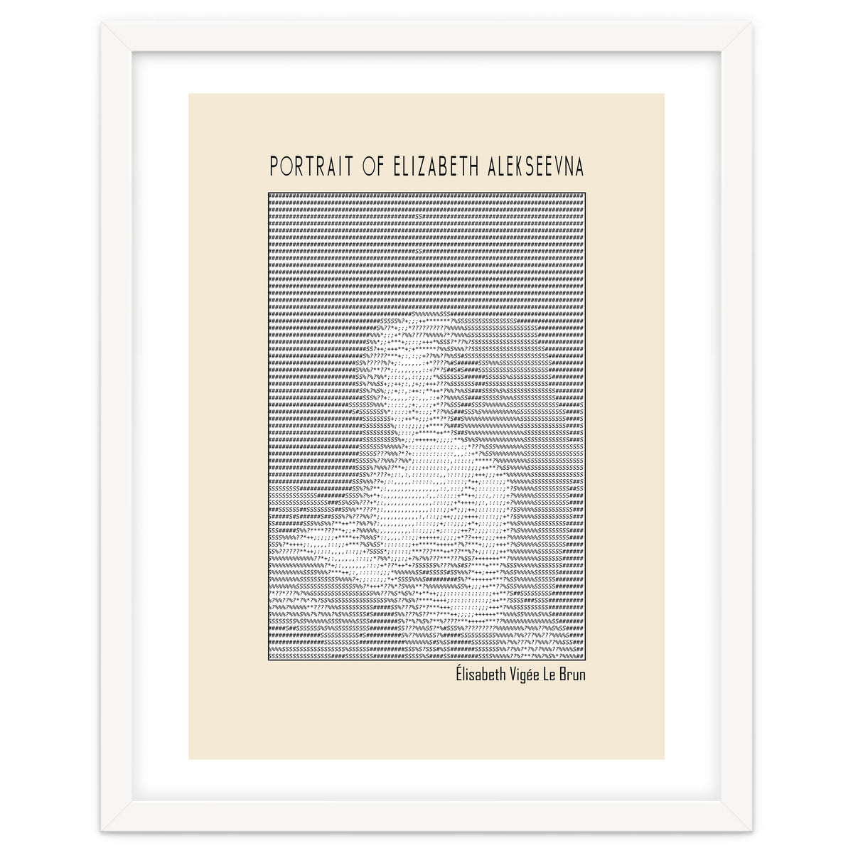 Portrait Of Elizabeth Alekseevna Wife Emperor Alexander I