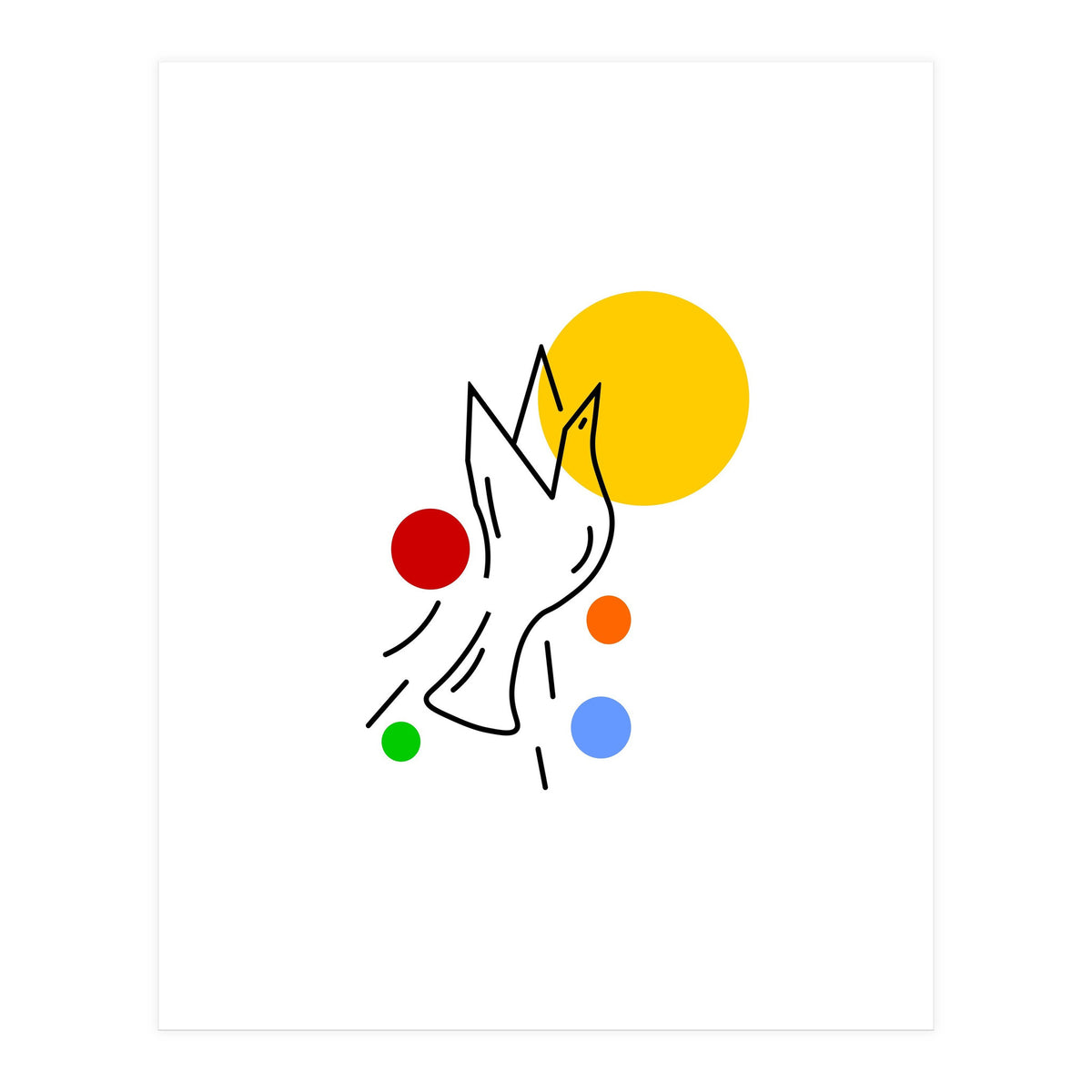 Bird In Flight  (Print Only)
