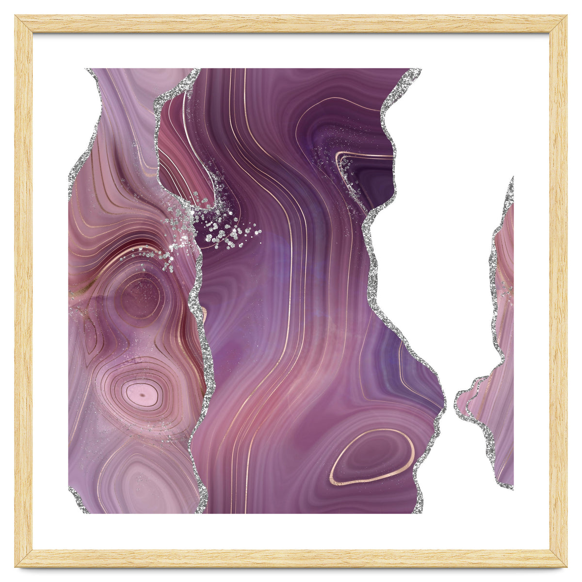 Mauve & Silver Agate Texture 05