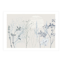 Plant based calming atmosphere soft blue (Print Only)