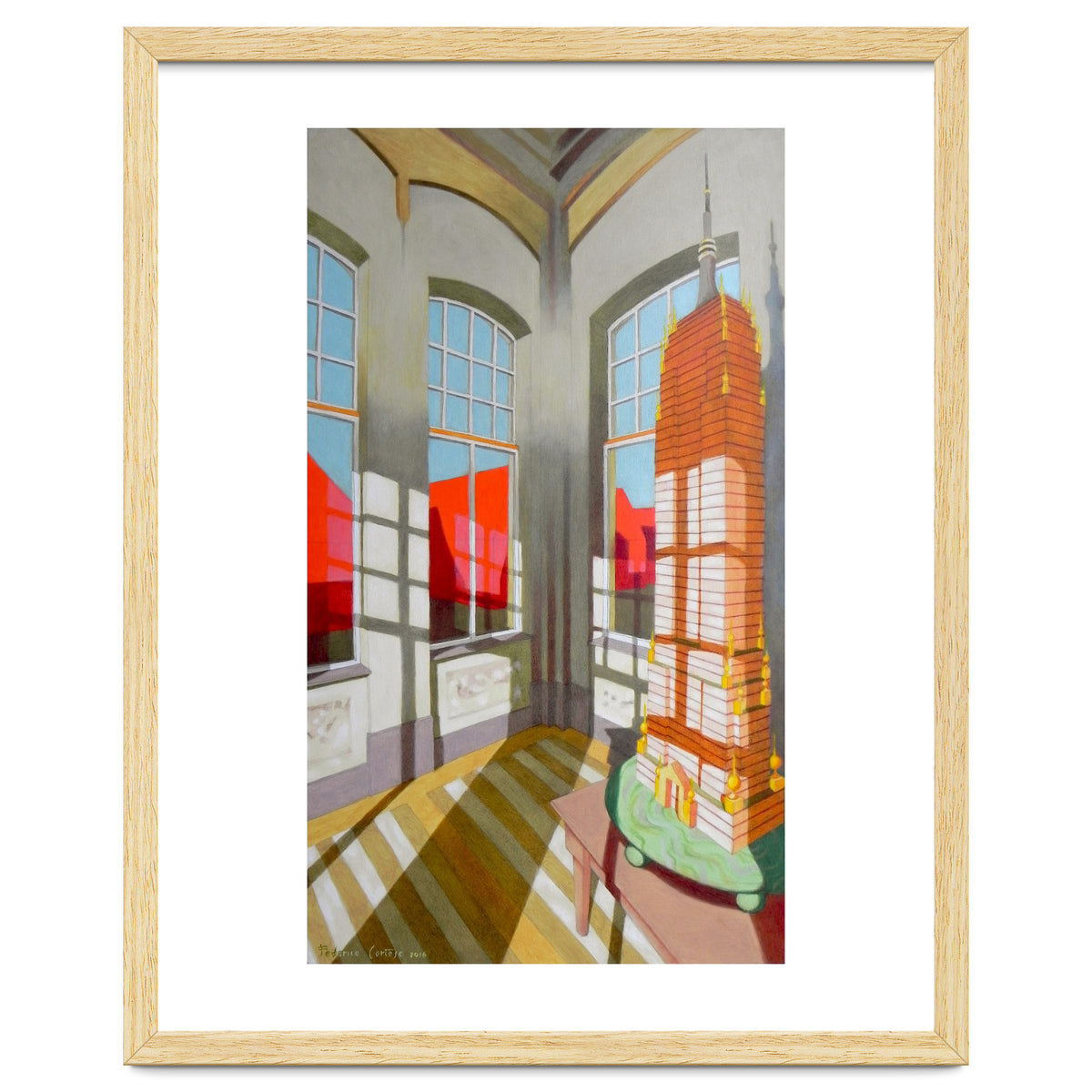 Abandoned room with the Empire State Building