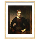 Rembrandt Harmenszoon van Rijn / 'Young Girl at an Open Half-Door', 1645. thumbnail