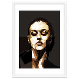 Monica Bellucci Hollywood Actress Retro Style Geometric Illustration thumbnail