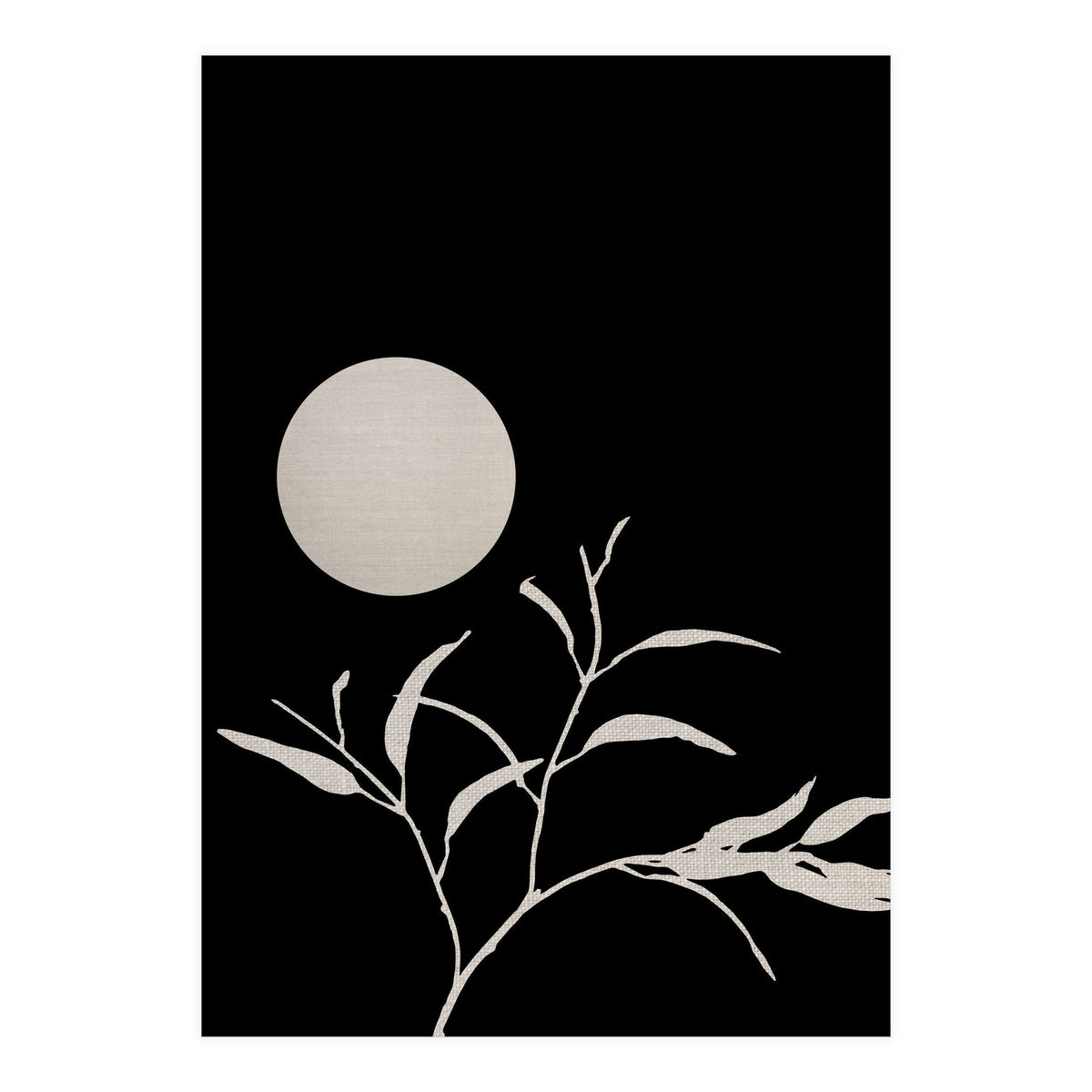 Moon & Leaf  (Print Only)